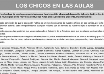 Rauch entre los que reclaman a los docentes Rauch entre los que reclaman a los docentes