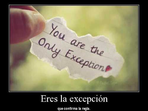 Reglas con excepción Reglas con excepción