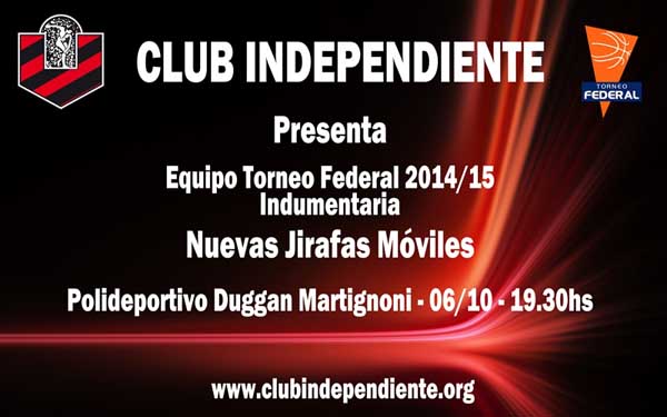 Independiente presentará el plantel que jugará el Torneo Federal Independiente presentará el plantel que jugará el Torneo Federal