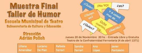 Muestra final del Taller de Humor Muestra final del Taller de Humor