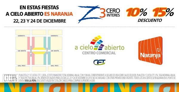 En estas Fiestas “A Cielo Abierto es Naranja” En estas Fiestas “A Cielo Abierto es Naranja”