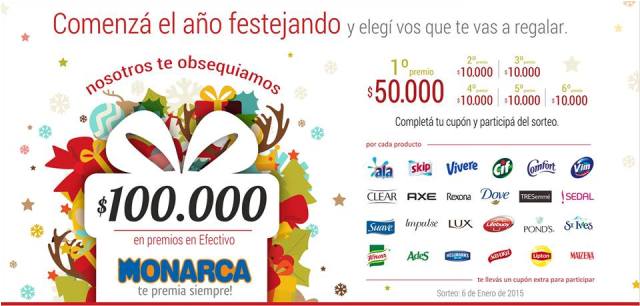 Se viene otro sorteo de 100 mil pesos de Monarca Se viene otro sorteo de 100 mil pesos de Monarca