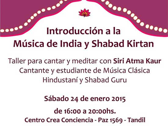Taller Msica de la India y ShabadKirtan