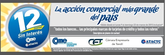 Promo 12 cuotas sin interés Promo 12 cuotas sin interés