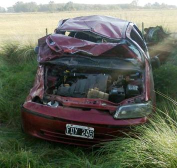 Volcó un auto en la Ruta 29 Volcó un auto en la Ruta 29